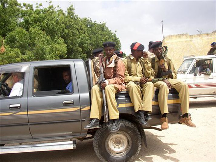 Lögreglumenn í Mogadishu eiga ærið verk fyrir höndum.