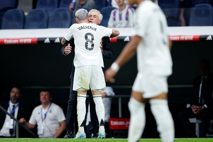 Federico Valverde skoraði fyrsta mark Madrídinga.