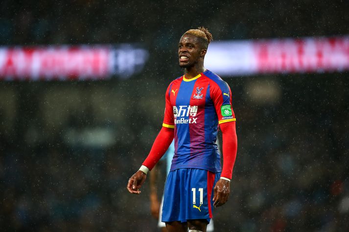 Zaha í fræknum sigri Palace gegn Manchester City um helgina.