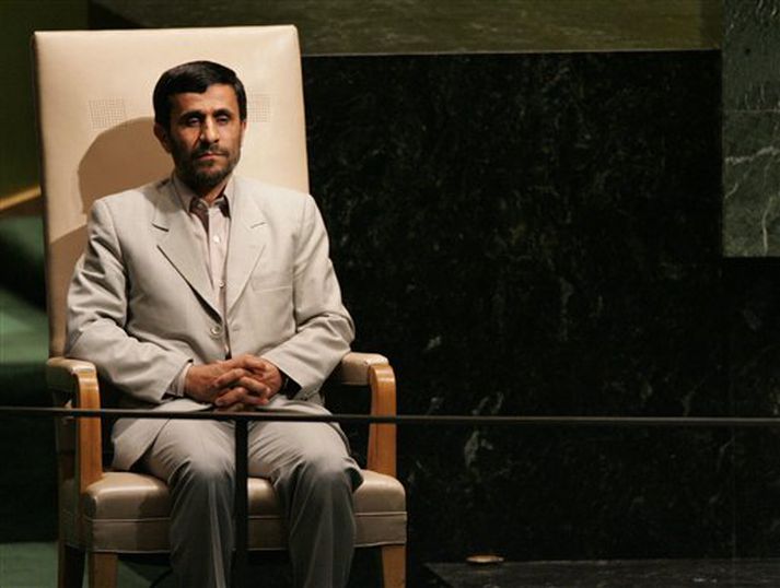 Mahmoud Ahmadinejad, forseti Írans, á þingi Sameinuðu þjóðanna.