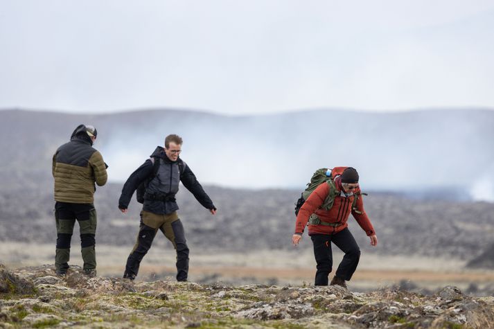 Mælt er með því að fólk haldi sér innandyra í Vogum þegar loftgæðin versna til muna.