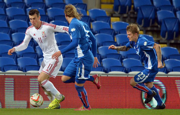 Gareth Bale í leiknum í kvöld.