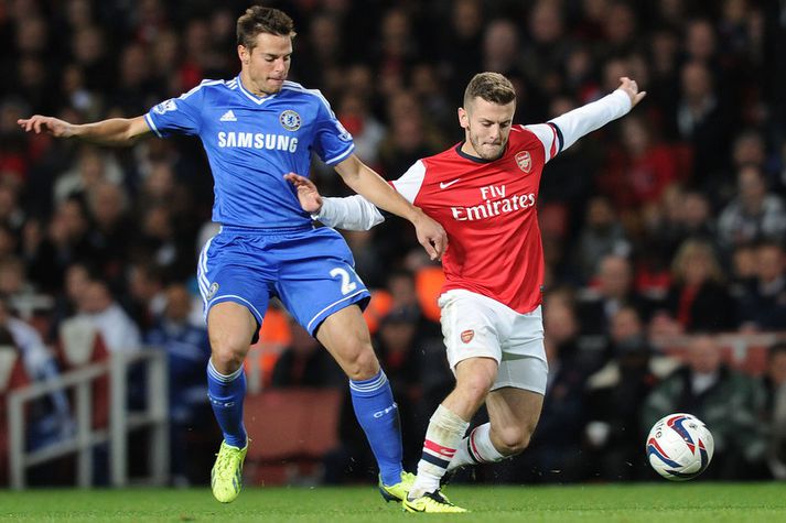 Jack Wilshere í leiknum gegn Chelsea.