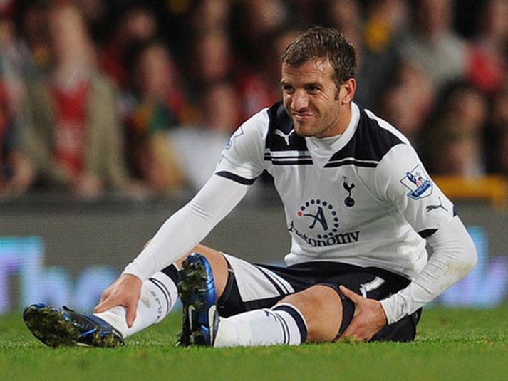 Rafael van der Vaart er hann meiddist um helgina.