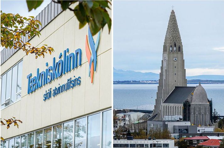 Bílaplönin við Hallgrímskirkju urðu gjaldskyld í sumar.