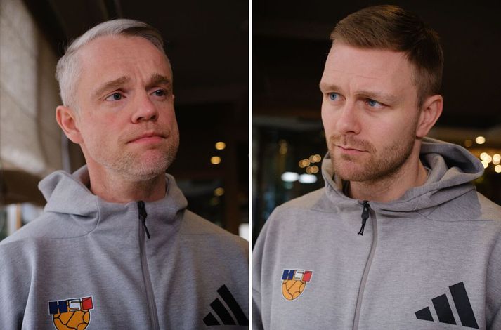 Snorri Steinn Guðjónsson er afar sáttur með frammistöðu Arons Pálmarssonar á nýafstöðnu stórmóti í handbolta en segir það smá áhyggjuefni hversu litla pressu aðrir leikmenn séu að setja á stöðu hans í liðinu