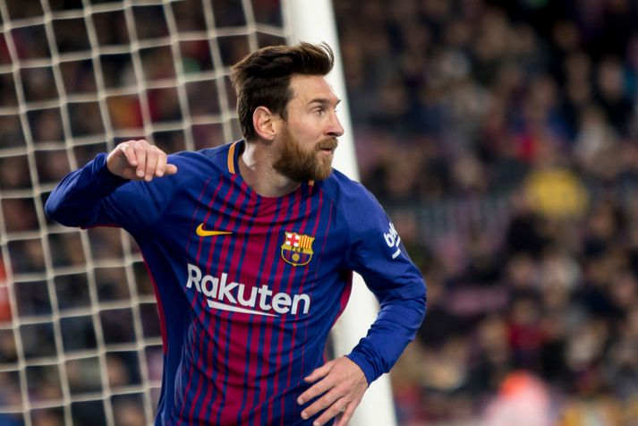 Messi átti þátt í þremur af fimm mörkum Barcelona