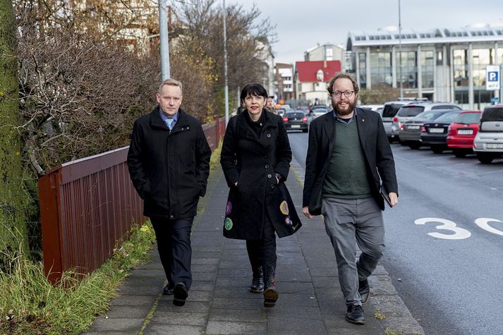 Birgitta Jónsdóttir segir Pírata reiðubúna til viðræðna um mögulega stjórnarmyndun.