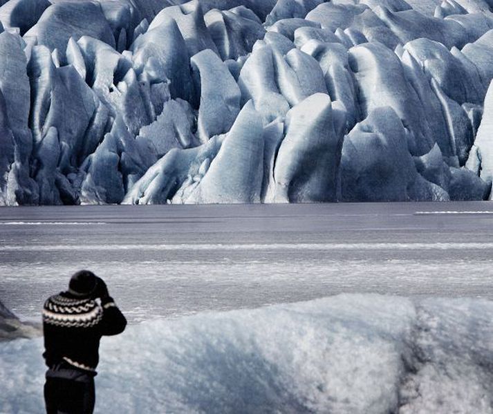 Jökulsárlón Bráðnun jökla ein og sér er sögð geta ógnað lífi eins af hverjum 20 íbúum á jörðinni verði ekkert að gert.  