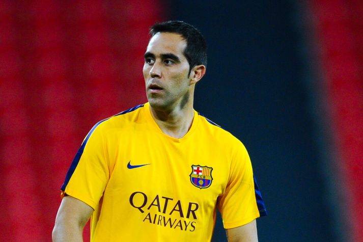 Claudio Bravo, markvörður Barcelona.