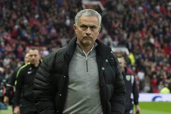 Mourinho var heldur sáttari í leikslok í dag en undanfarnar vikur.