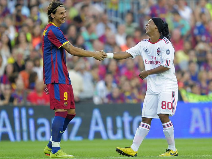 Zlatan Ibrahimovic og Ronaldinho.