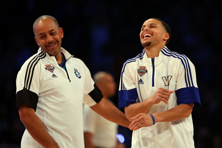 Dell Curry og Stephen Curry.