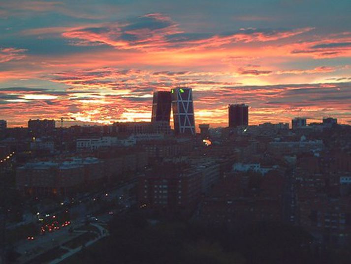 Frá Madrid. Mynd/AFP