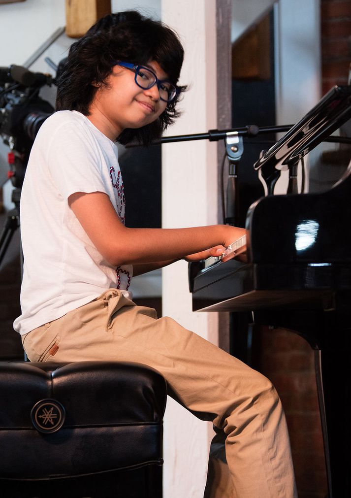 Hann hefur spilað fyrir Bandaríkjaforseta, þessi ungi maður, Joey Alexander.