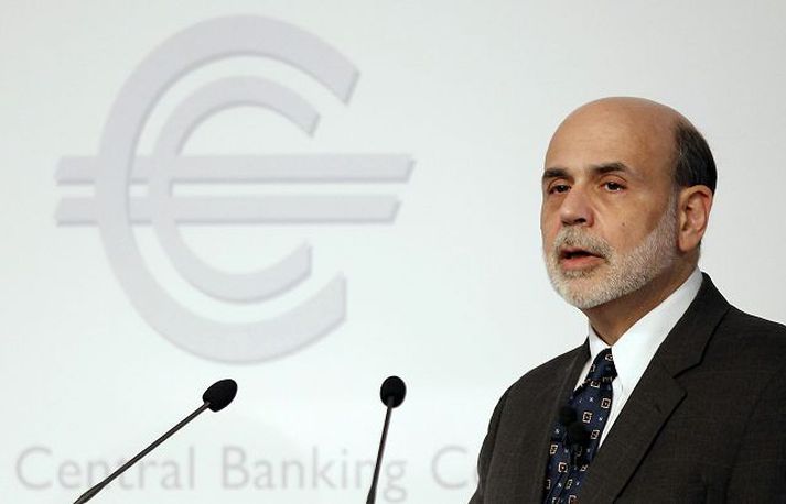 Bernanke á bankaráðstefnu í Þýskalandi.