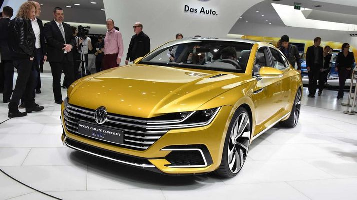 Volkswagen Sport Coupe Concept GTE tilraunabíllinn.