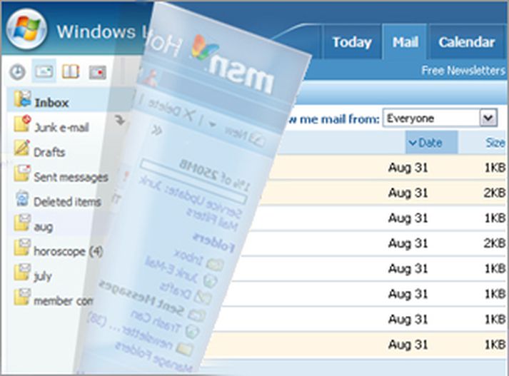 MSN Hotmail verður Windows Live Hotmail.