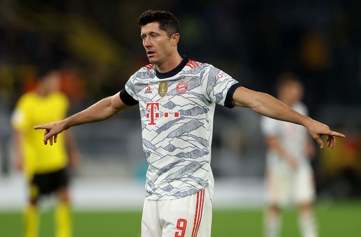 Robert Lewandowski skoraði tvö mörk fyrir Bayern München í kvöld.