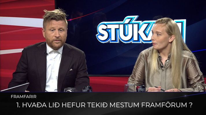 Þorkell Máni og Margrét Lára, sérfræðingar Pepsi Max Stúkunnar, fara yfir málin.