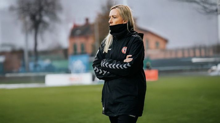 Elísabet Gunnarsdóttir stýrði Kristianstad um langt árabil en er nú tekin við belgíska landsliðinu.