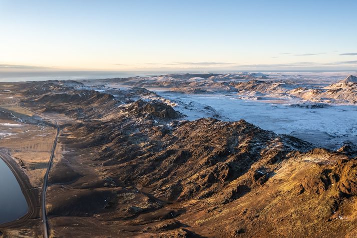 Maðurinn var handtekinn í Krýsuvík.