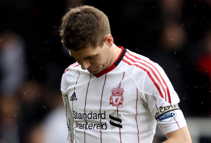 Steven Gerrard, fyrirliði Liverpool.