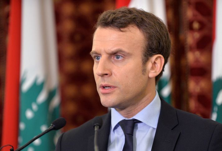 Emmanuel Macron, óháður miðjuframbjóðandi.
Fréttablaðið/EPA