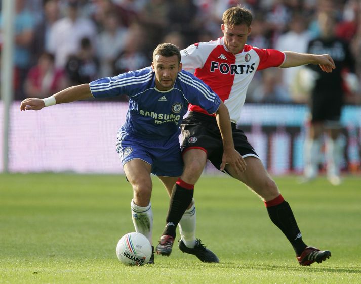 Andriy Shevchenko í leik með Chelsea.