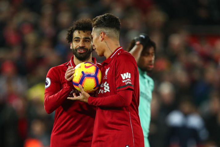 Salah leyfði Firmino að taka seinna víti Liverpool