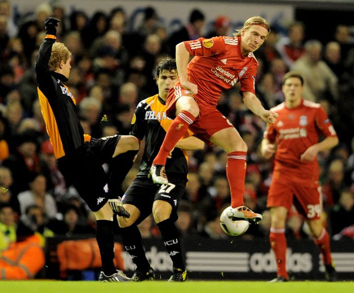 Úr leik Liverpool og Utrecht í kvöld.