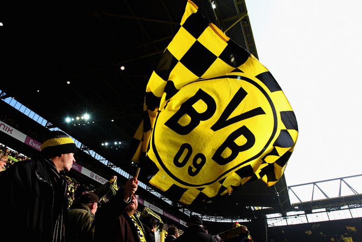 Stuðningsmenn Borussia Dortmund.