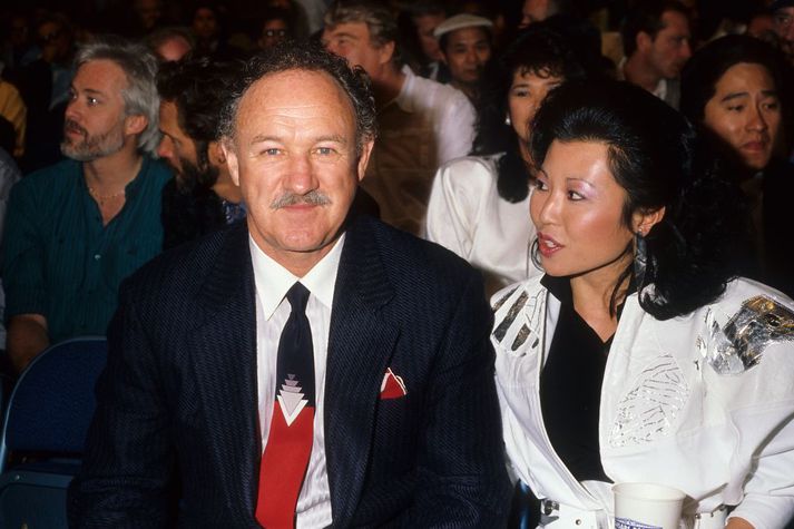 Hjónin Gene Hackman og Betsy Arakawa árið 1986.