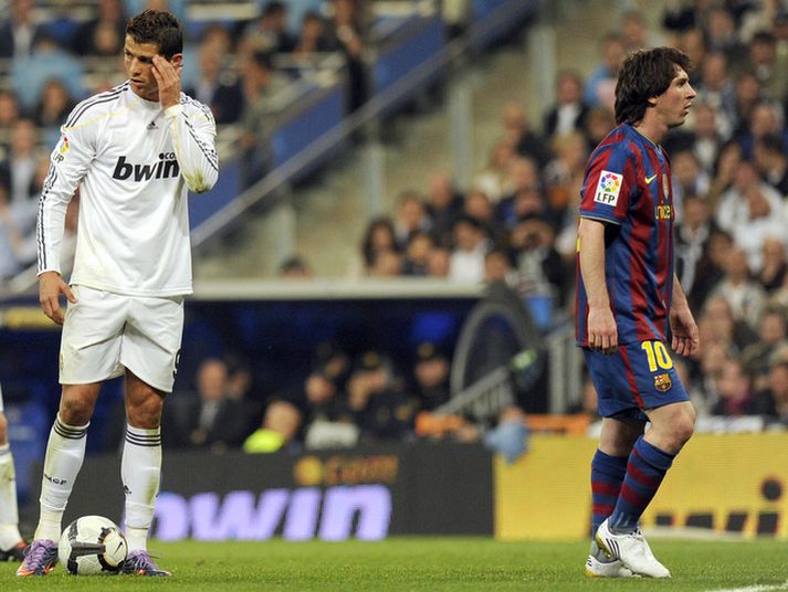 Cristiano Ronaldo og Lionel Messi.