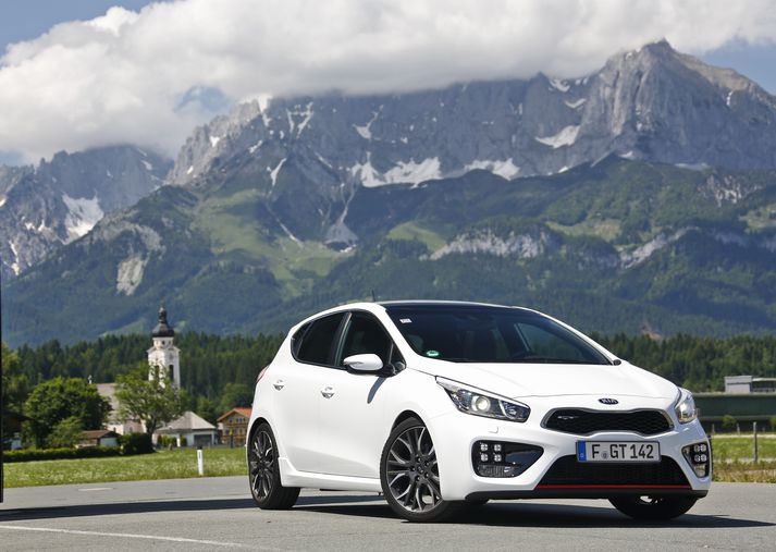 Kia Pro cee´d GT í austurrísku ölpunum.