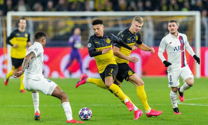 Úr fyrri leik Dortmund og PSG sem þýska liðið vann, 2-1.