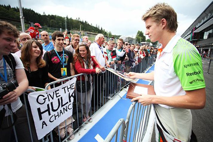 Nico Hülkenberg verður keppnisökumaður Force India á næsta ári, eftir að hafa verið varaökumaður liðsins í ár.