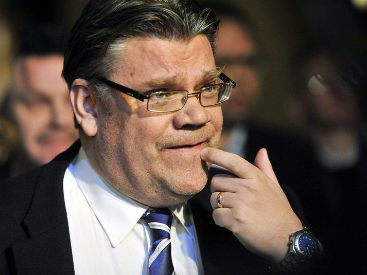 Timo Soini, formaður Sannra Finna og utanríkisráðherra.