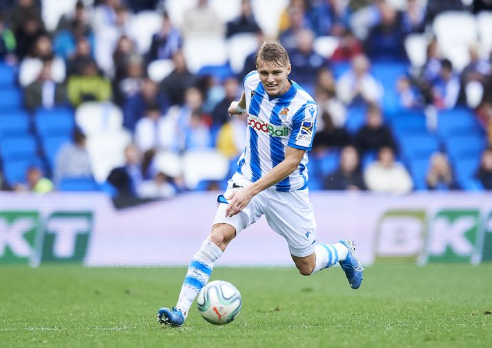 Norðmaðurinn Martin Ødegaard er skærasta stjarna Real Sociedad.