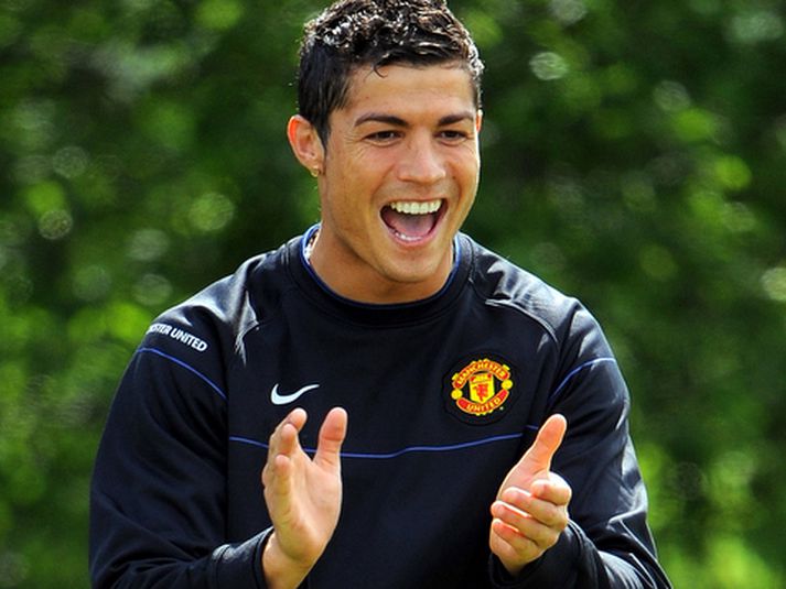 Cristiano Ronaldo hjá Manchester United.