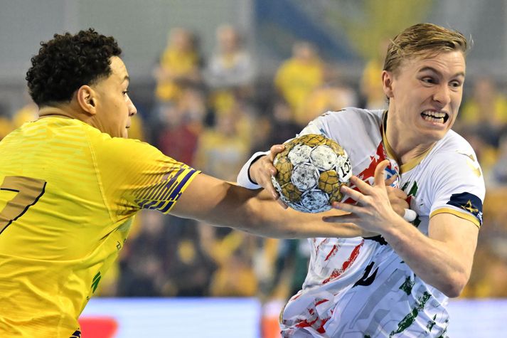 Gísli Þorgeir Kristjánsson var í aðalhlutverki hjá Magdeburg í gríðarlega mikilvægum sigri í dag.