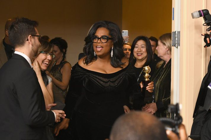 Oprah Winfrey stýrði á dögunum pallborðsumræðum um kvennabyltingu í Hollywood.