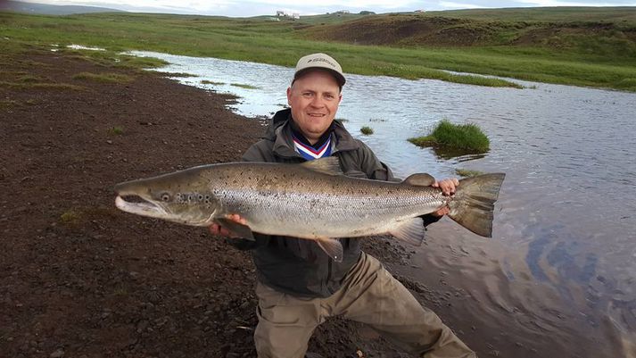 Haukur Þórðarsson með 105 lax úr Gapastokk í Víðidalsá