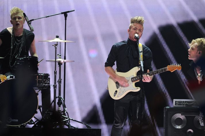 Danska bandið stefnir á sigur þetta árið. Mynd/ afp.