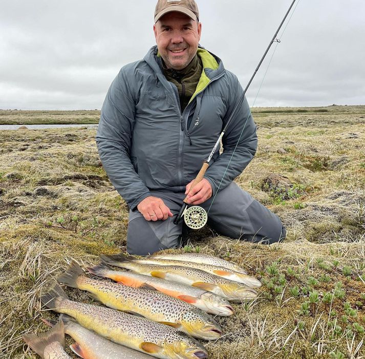 Ingólfur Kolbeinsson með flotta veiði af Arnarvatnsheiði um helgina