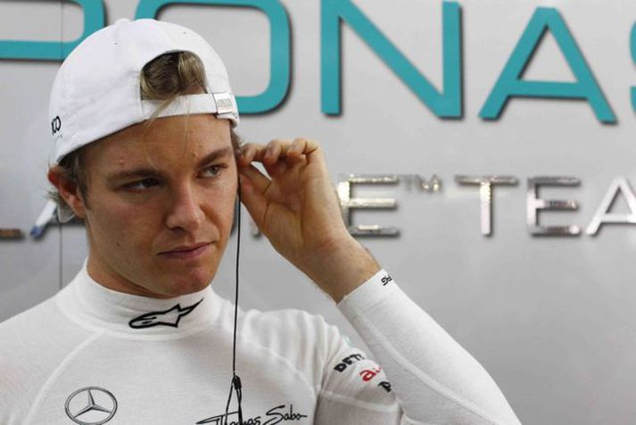 Nico Rosberg, ökumaður Mercedes Formúlu 1 liðsins.