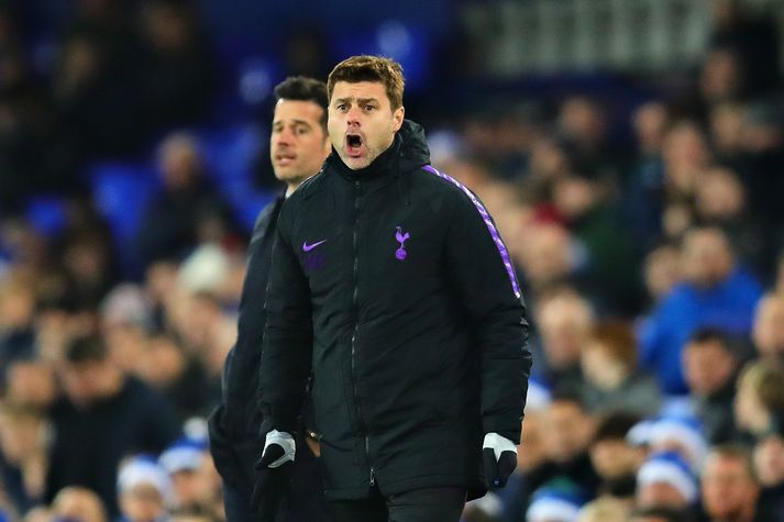 Pochettino líflegur á hliðarlínunni í kvöld.