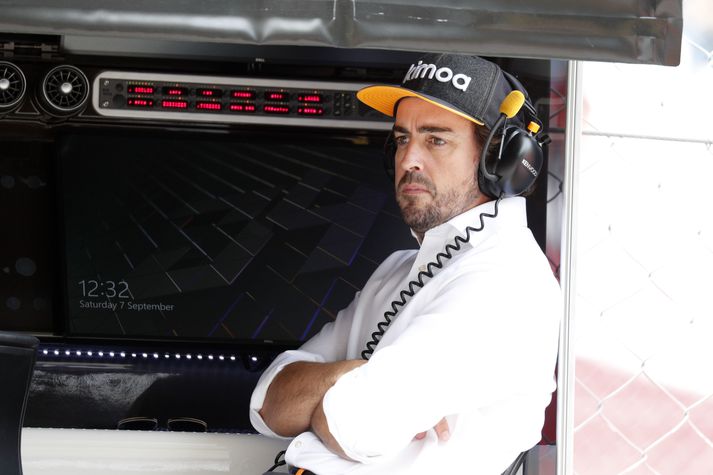 Fernando Alonso varð tvisvar sinnum heimsmeistari með Renault, liðinu sem hann ætlar að endurnýja kynnin við á næsta ári.