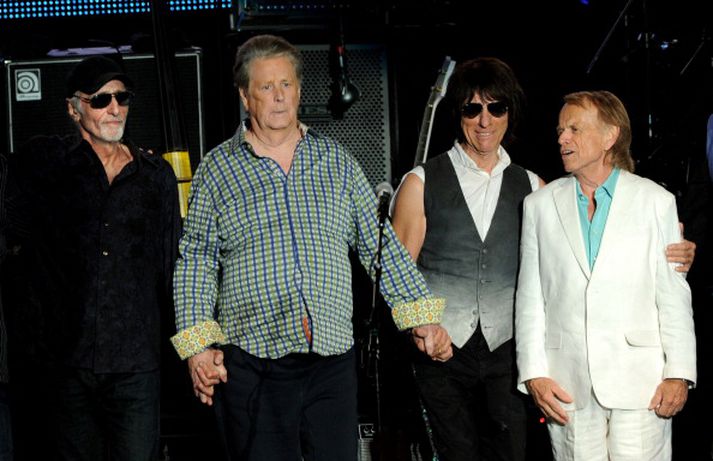 David Marks, Brian Wilson og Al Jardine, ásamt Jeff Beck eftir góða skemmtun