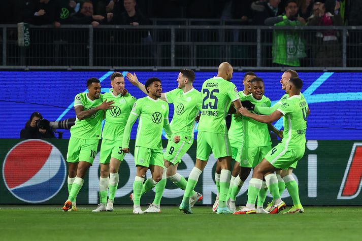 Wolfsburg krækti í mikilvæg stig í kvöld.